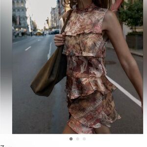 Chic Layered Ruffle Mini Dress